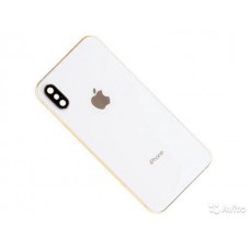 Задняя крышка iPhone X, с стеклом камеры, White